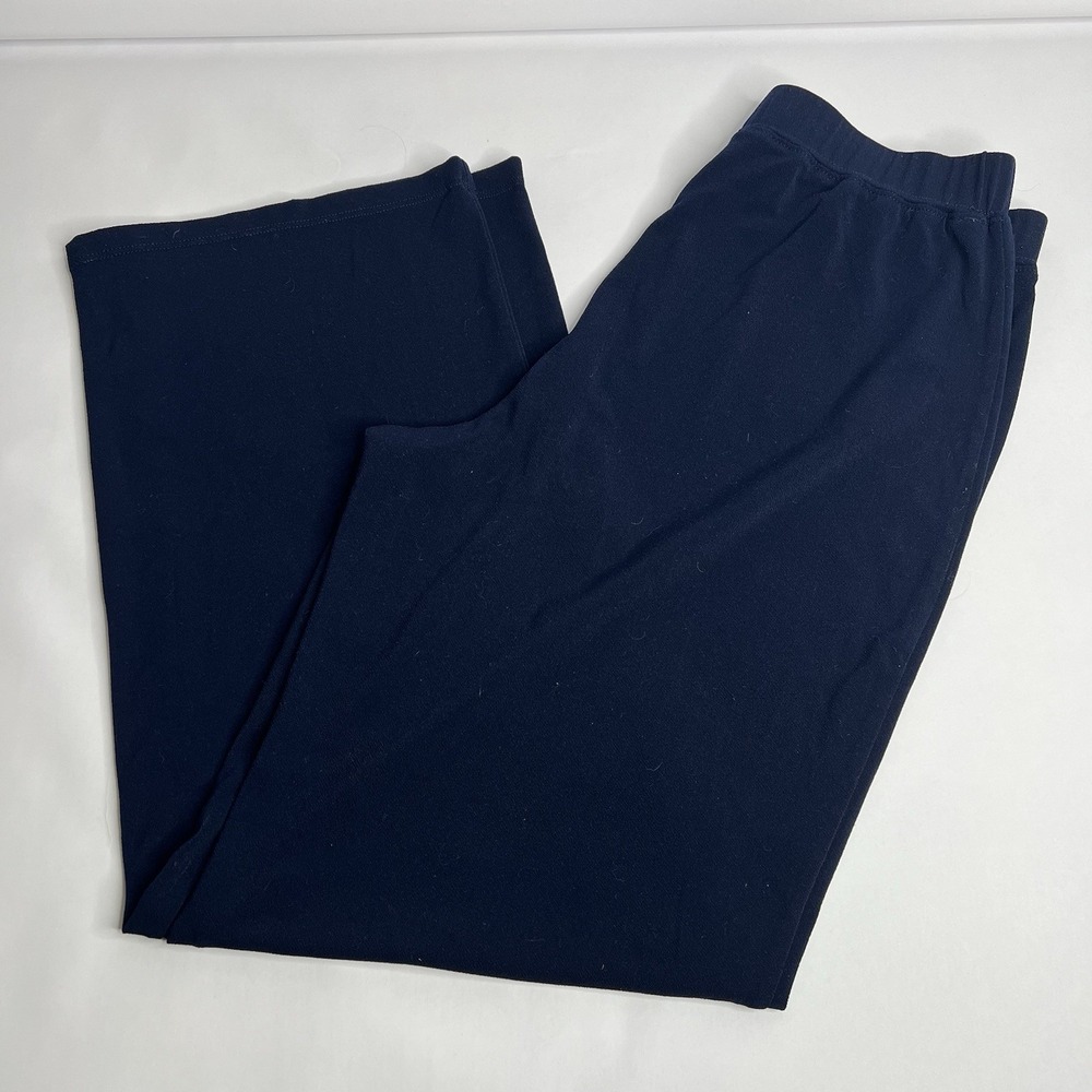 Simonton Says Designed By‎ George Navy Cropped Flowy Pants Size M Medium Dress